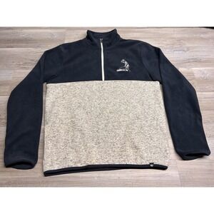 Brand '47 1/4 Zip Pullover Sweater Sweatshirt Golf Theme Embroidered Gray Size S